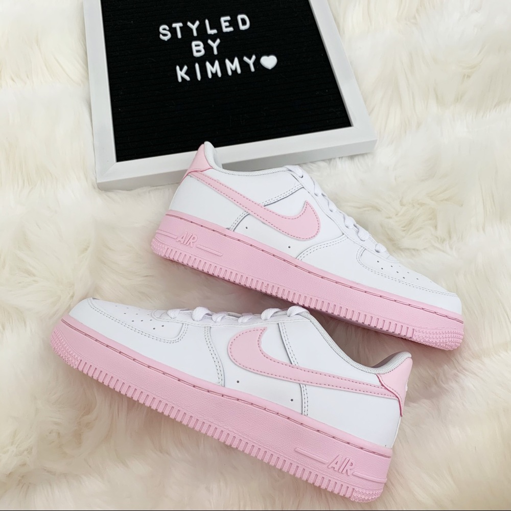 🌸 Nike Air Force 1 Shoes Sneakers PINK AF1 NWT - Picture 7 of 9